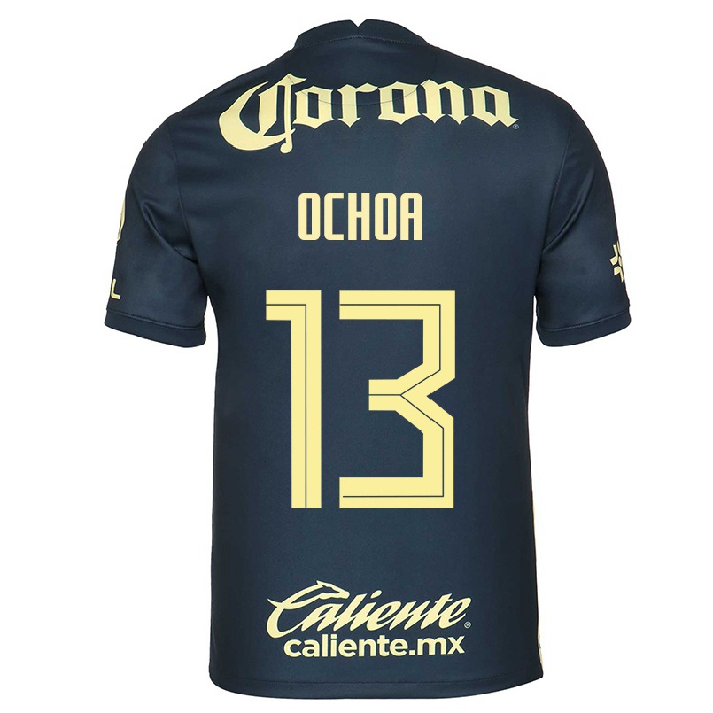 Niño Fútbol Camiseta Guillermo Ochoa #13 Azul Marino 2ª Equipación 2021/22 Camisa Chile