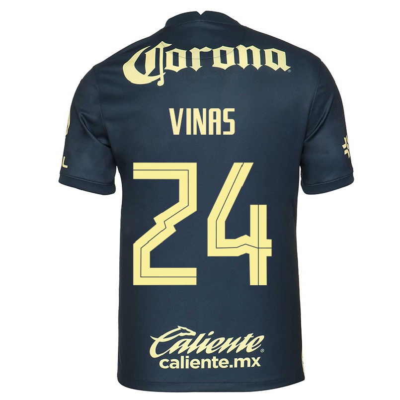Niño Fútbol Camiseta Federico Vinas #24 Azul Marino 2ª Equipación 2021/22 Camisa Chile