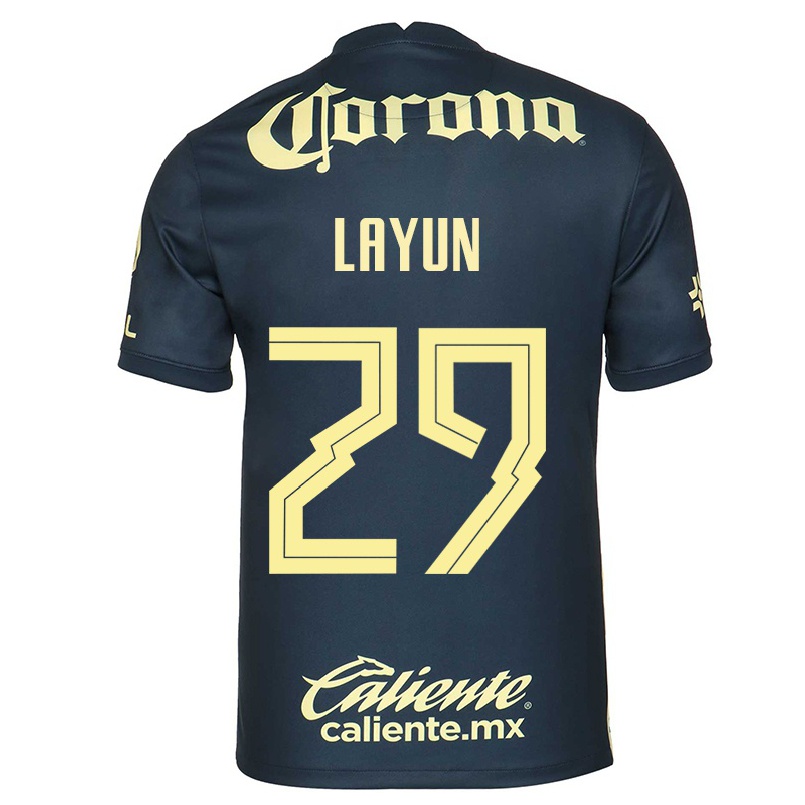 Niño Fútbol Camiseta Miguel Layun #29 Azul Marino 2ª Equipación 2021/22 Camisa Chile
