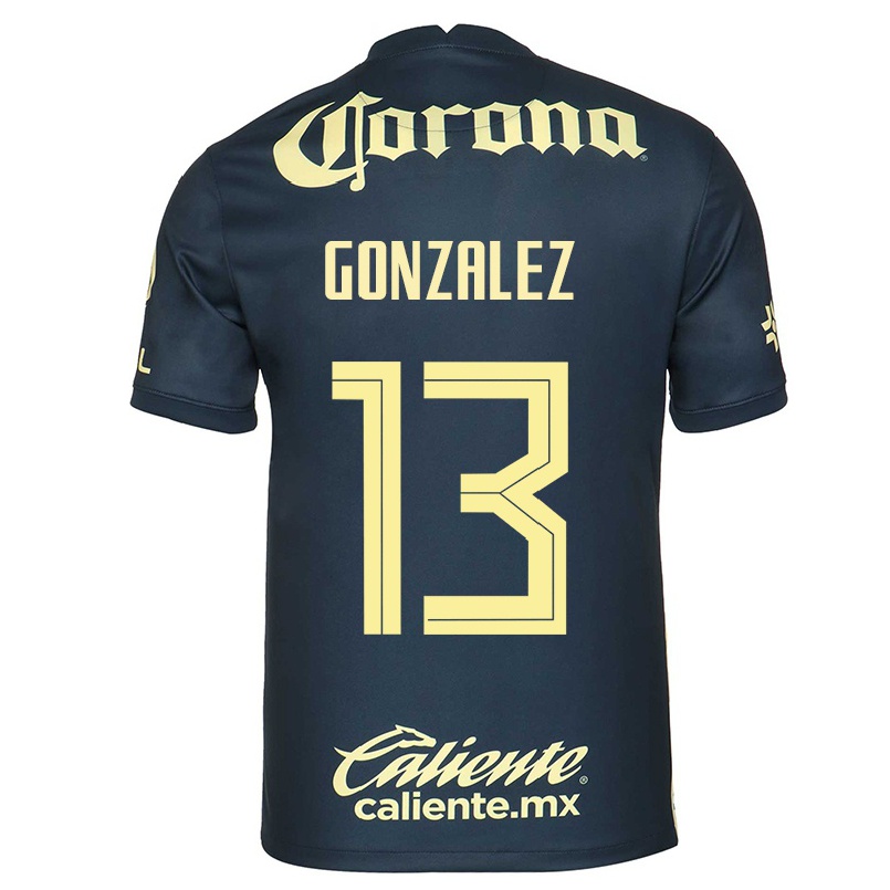 Niño Fútbol Camiseta Eva Gonzalez #13 Azul Marino 2ª Equipación 2021/22 Camisa Chile