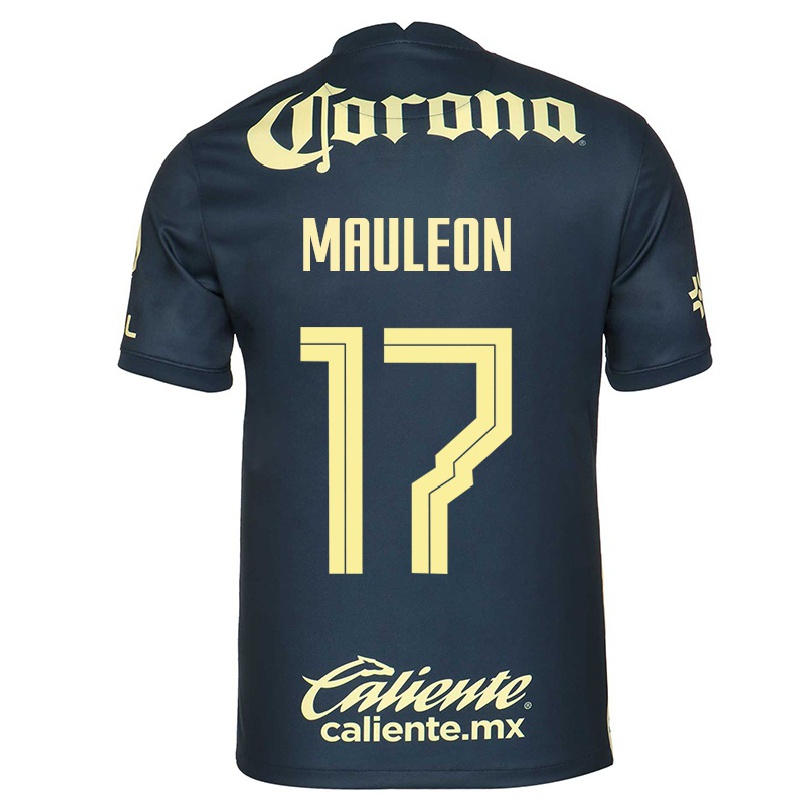 Niño Fútbol Camiseta Natalia Mauleon #17 Azul Marino 2ª Equipación 2021/22 Camisa Chile