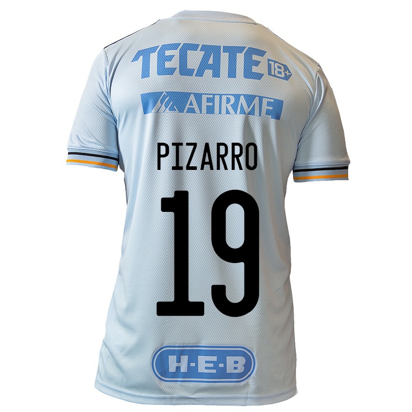 Niño Fútbol Camiseta Guido Pizarro #19 Azul Claro 2ª Equipación 2021/22 Camisa Chile