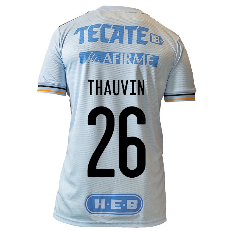 Niño Fútbol Camiseta Florian Thauvin #26 Azul Claro 2ª Equipación 2021/22 Camisa Chile