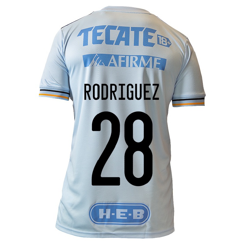 Niño Fútbol Camiseta Luis Rodriguez #28 Azul Claro 2ª Equipación 2021/22 Camisa Chile
