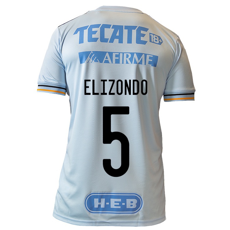 Niño Fútbol Camiseta Fernanda Elizondo #5 Azul Claro 2ª Equipación 2021/22 Camisa Chile