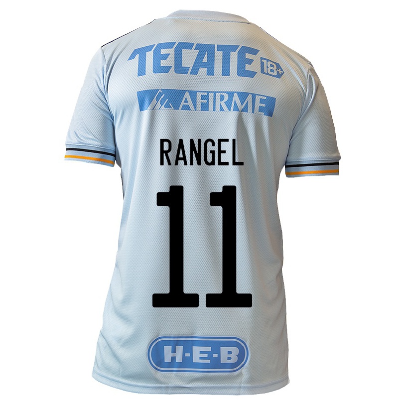 Niño Fútbol Camiseta Nayeli Rangel #11 Azul Claro 2ª Equipación 2021/22 Camisa Chile