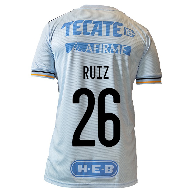 Niño Fútbol Camiseta Michel Ruiz #26 Azul Claro 2ª Equipación 2021/22 Camisa Chile