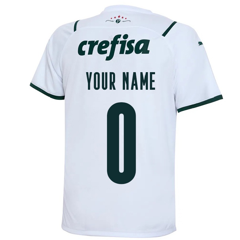 Niño Fútbol Camiseta Tu Nombre #0 Blanco 2ª Equipación 2021/22 Camisa Chile