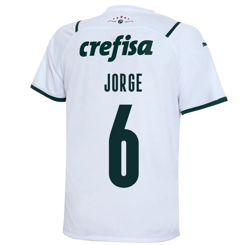 Niño Fútbol Camiseta Jorge #6 Blanco 2ª Equipación 2021/22 Camisa Chile