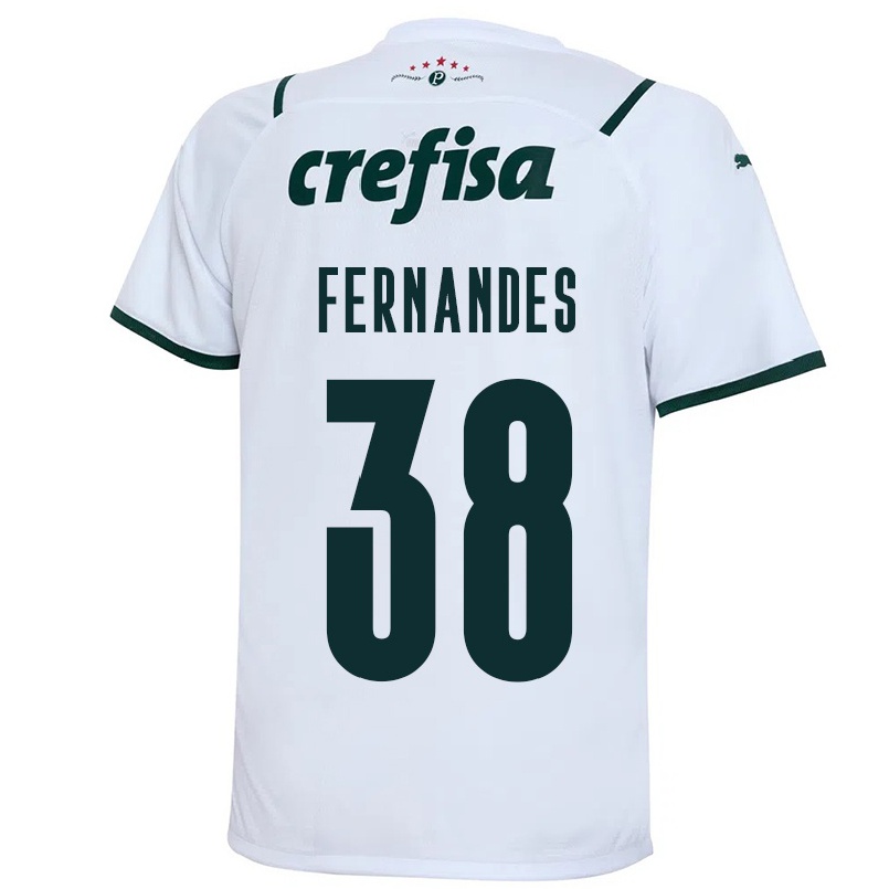 Niño Fútbol Camiseta Matheus Fernandes #38 Blanco 2ª Equipación 2021/22 Camisa Chile