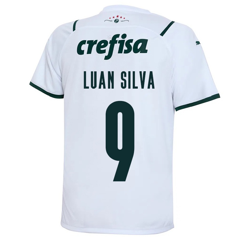 Niño Fútbol Camiseta Luan Silva #9 Blanco 2ª Equipación 2021/22 Camisa Chile
