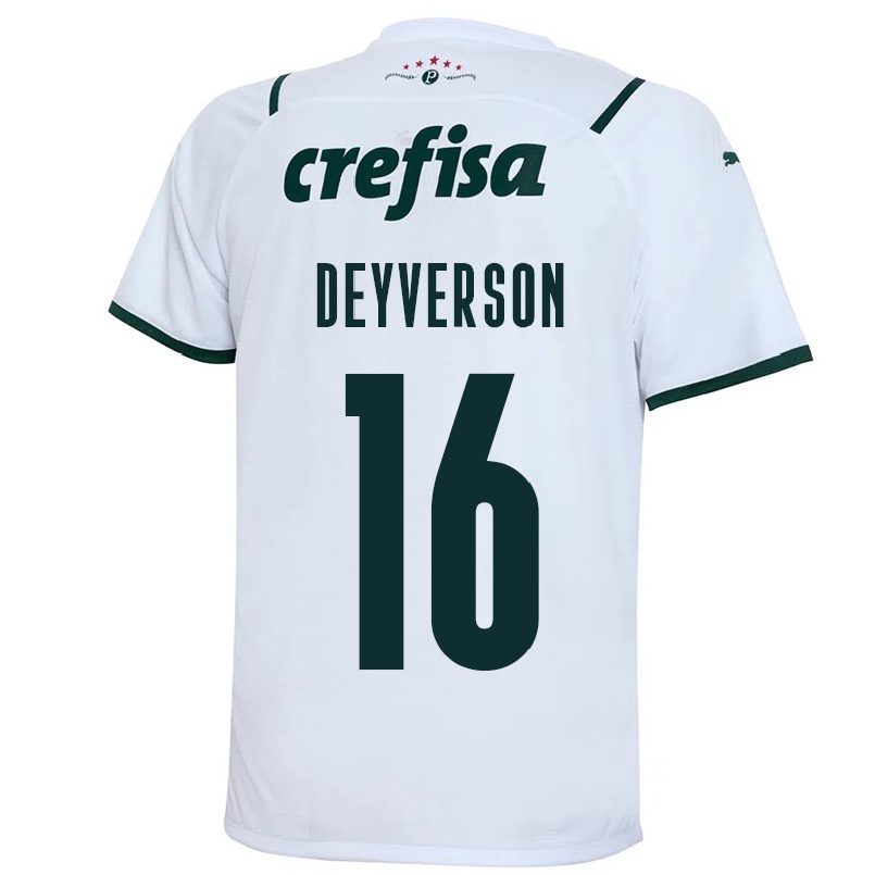 Niño Fútbol Camiseta Deyverson #16 Blanco 2ª Equipación 2021/22 Camisa Chile