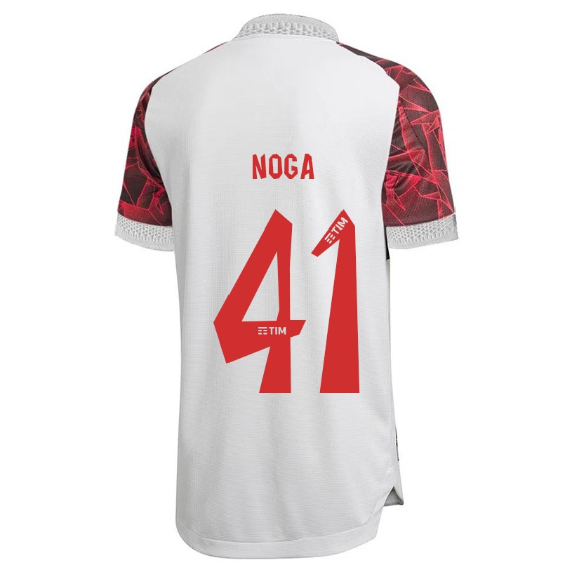 Niño Fútbol Camiseta Gabriel Noga #41 Blanco 2ª Equipación 2021/22 Camisa Chile