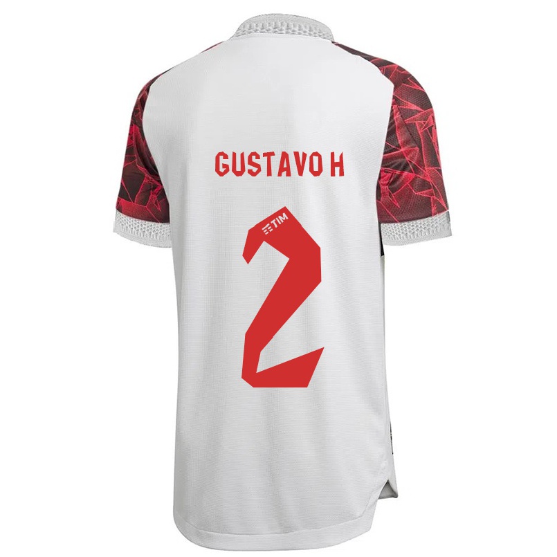 Niño Fútbol Camiseta Gustavo Henrique #2 Blanco 2ª Equipación 2021/22 Camisa Chile