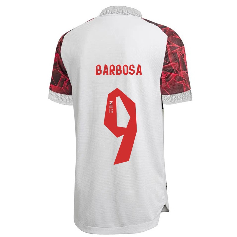 Niño Fútbol Camiseta Gabriel Barbosa #9 Blanco 2ª Equipación 2021/22 Camisa Chile