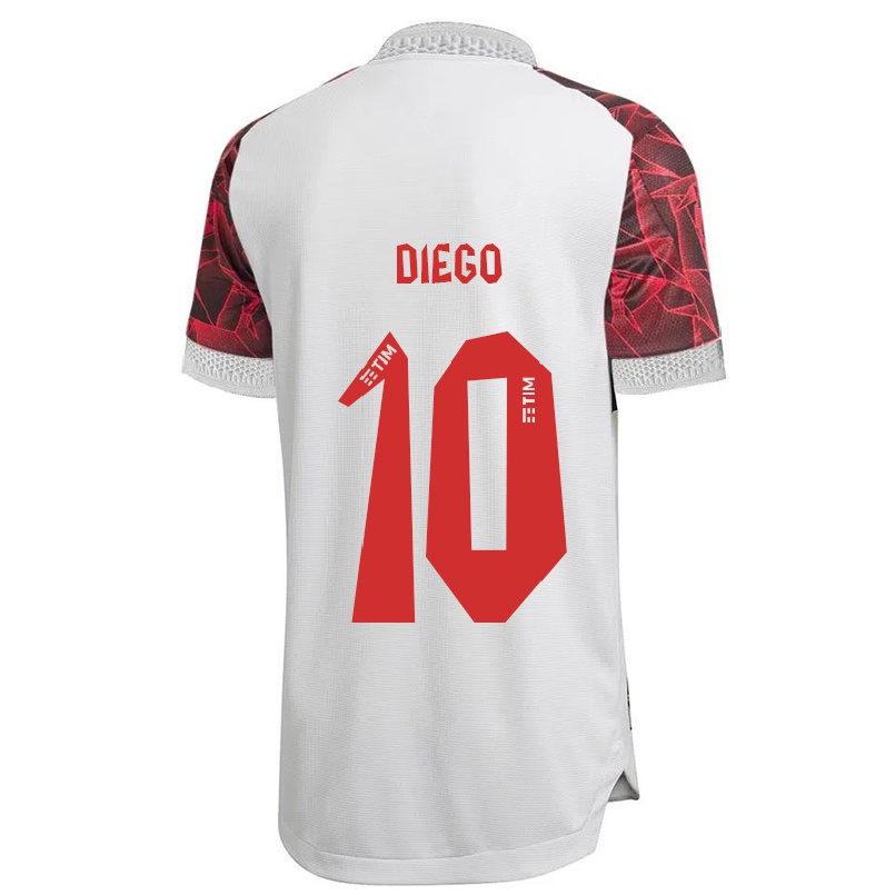 Niño Fútbol Camiseta Diego #10 Blanco 2ª Equipación 2021/22 Camisa Chile