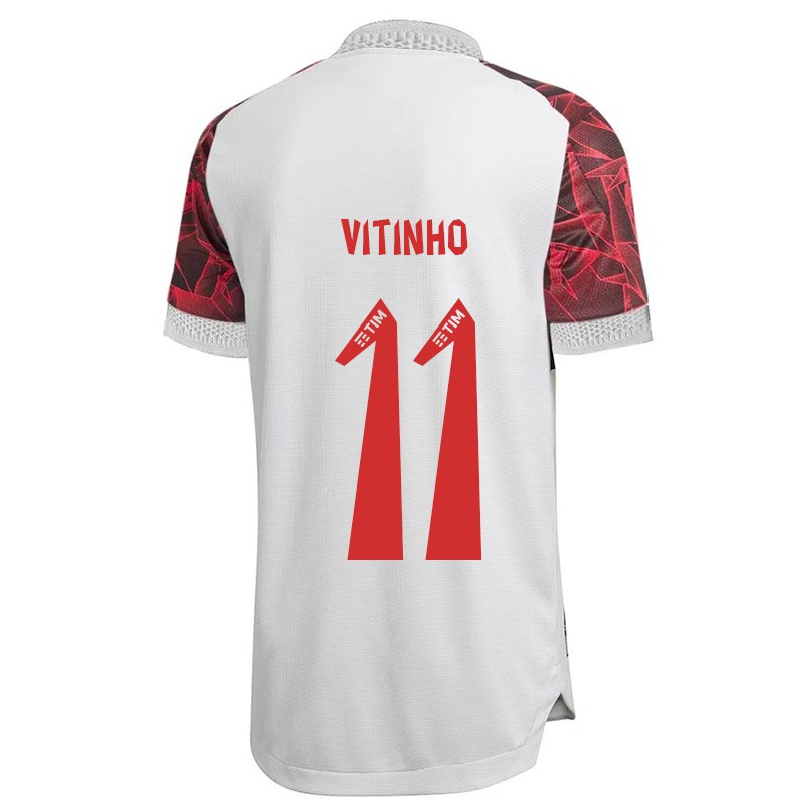 Niño Fútbol Camiseta Vitinho #11 Blanco 2ª Equipación 2021/22 Camisa Chile