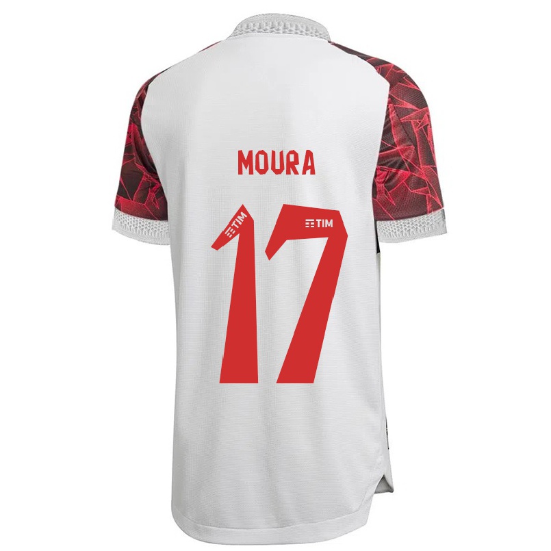 Niño Fútbol Camiseta Hugo Moura #17 Blanco 2ª Equipación 2021/22 Camisa Chile