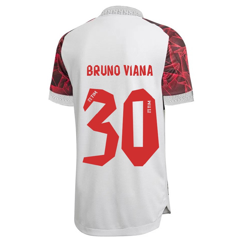 Niño Fútbol Camiseta Bruno Viana #30 Blanco 2ª Equipación 2021/22 Camisa Chile