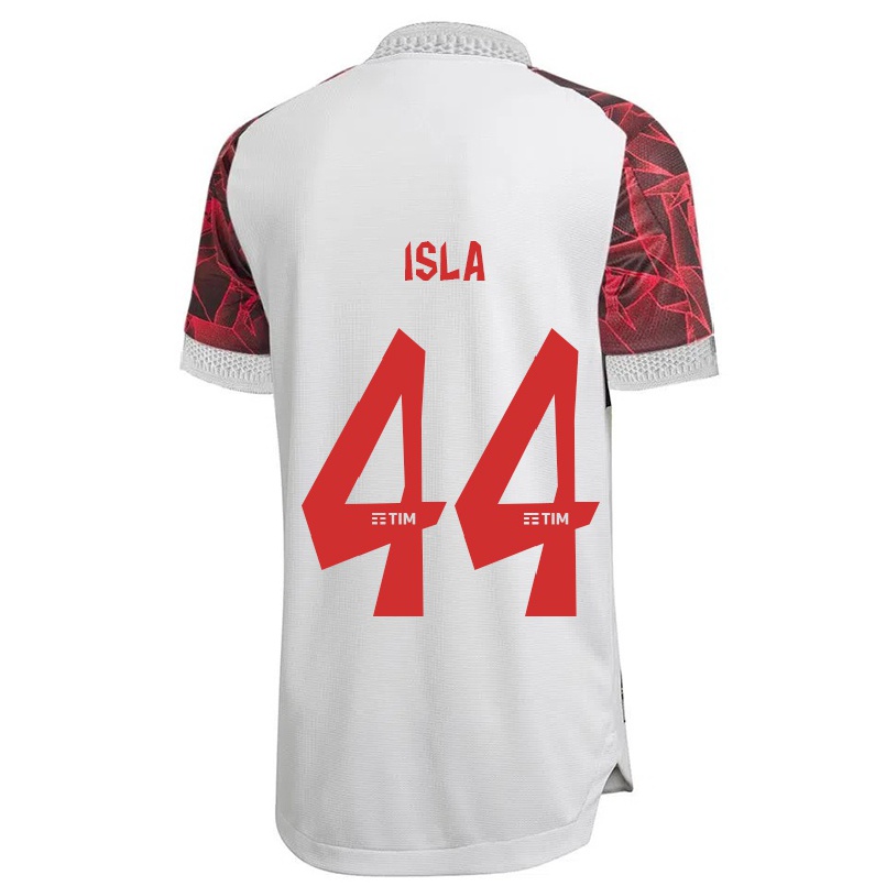 Niño Fútbol Camiseta Mauricio Isla #44 Blanco 2ª Equipación 2021/22 Camisa Chile