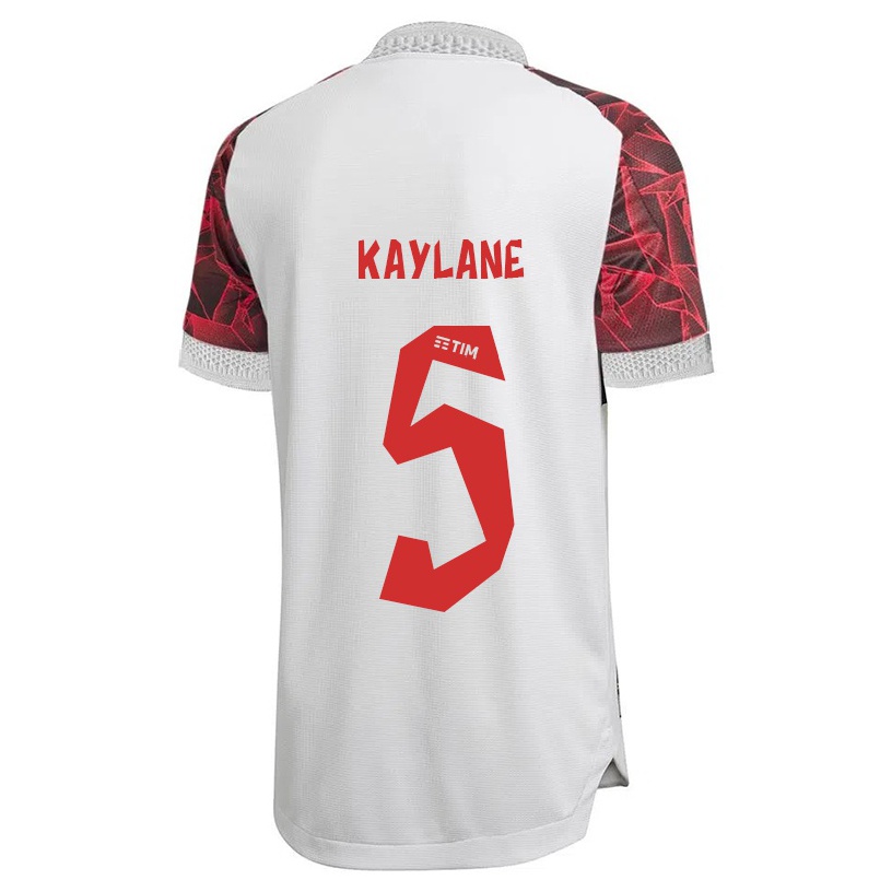 Niño Fútbol Camiseta Kaylane #5 Blanco 2ª Equipación 2021/22 Camisa Chile