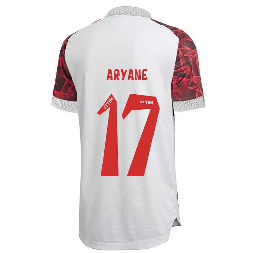 Niño Fútbol Camiseta Aryane #17 Blanco 2ª Equipación 2021/22 Camisa Chile