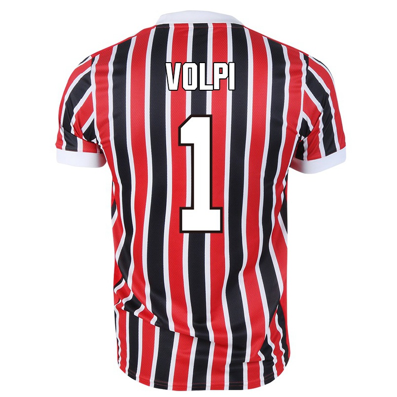 Niño Fútbol Camiseta Tiago Volpi #1 Negro Rojo 2ª Equipación 2021/22 Camisa Chile