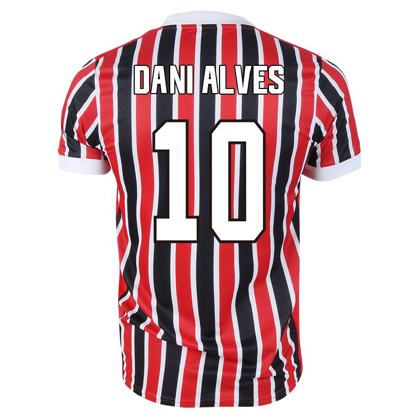 Niño Fútbol Camiseta Dani Alves #10 Negro Rojo 2ª Equipación 2021/22 Camisa Chile