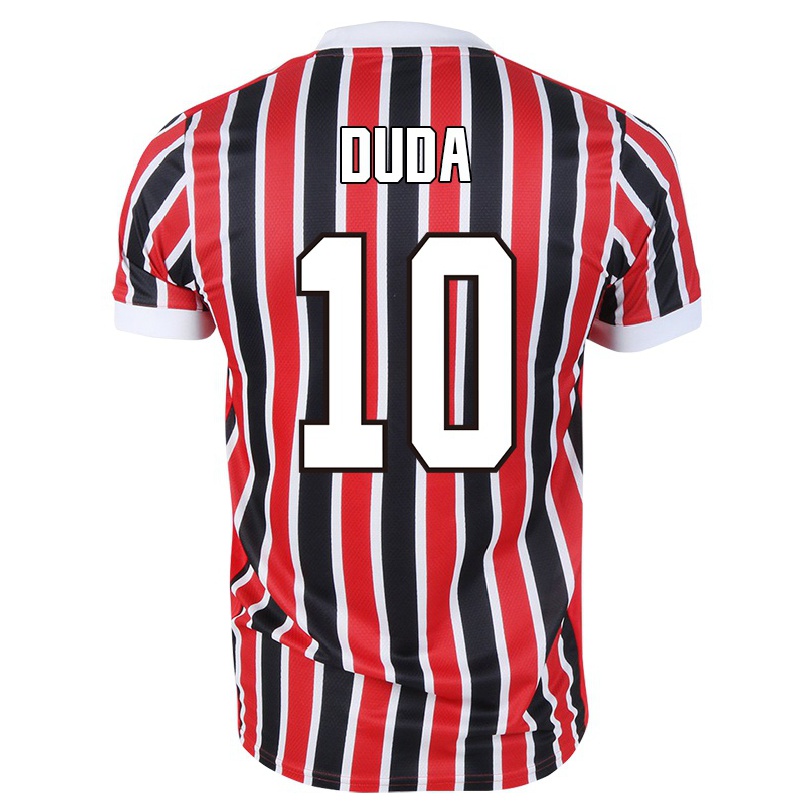 Niño Fútbol Camiseta Duda #10 Negro Rojo 2ª Equipación 2021/22 Camisa Chile