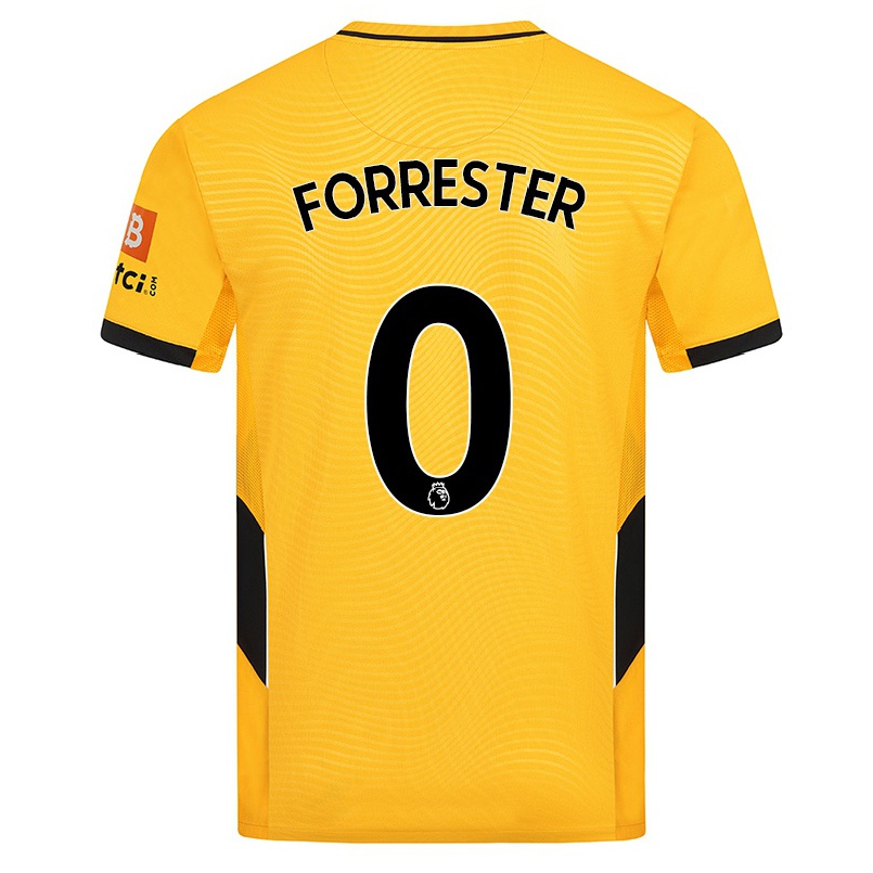 Niño Fútbol Camiseta Jaden Forrester #0 Amarillo 1ª Equipación 2021/22 Camisa Chile