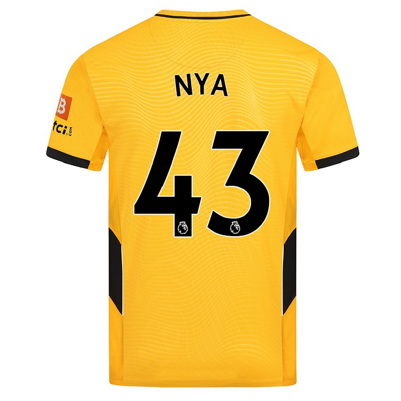 Niño Fútbol Camiseta Raphael Nya #43 Amarillo 1ª Equipación 2021/22 Camisa Chile