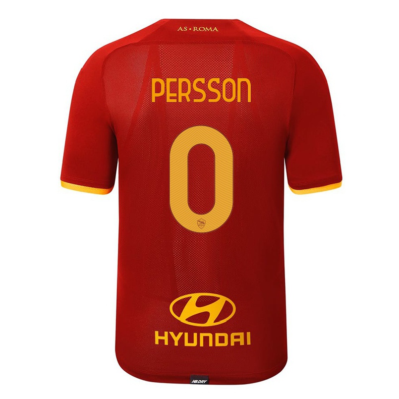 Niño Fútbol Camiseta Joel Voelkerling Persson #0 Rojo 1ª Equipación 2021/22 La Camisa Chile