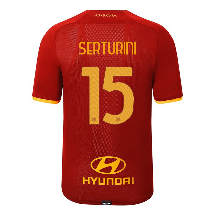 Niño Fútbol Camiseta Annamaria Serturini #15 Rojo 1ª Equipación 2021/22 La Camisa Chile