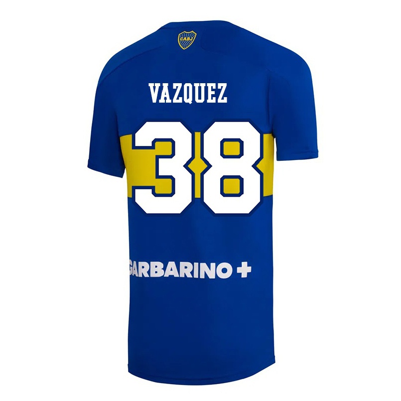 Niño Fútbol Camiseta Luis Vazquez #38 Azul Real 1ª Equipación 2021/22 La Camisa Chile