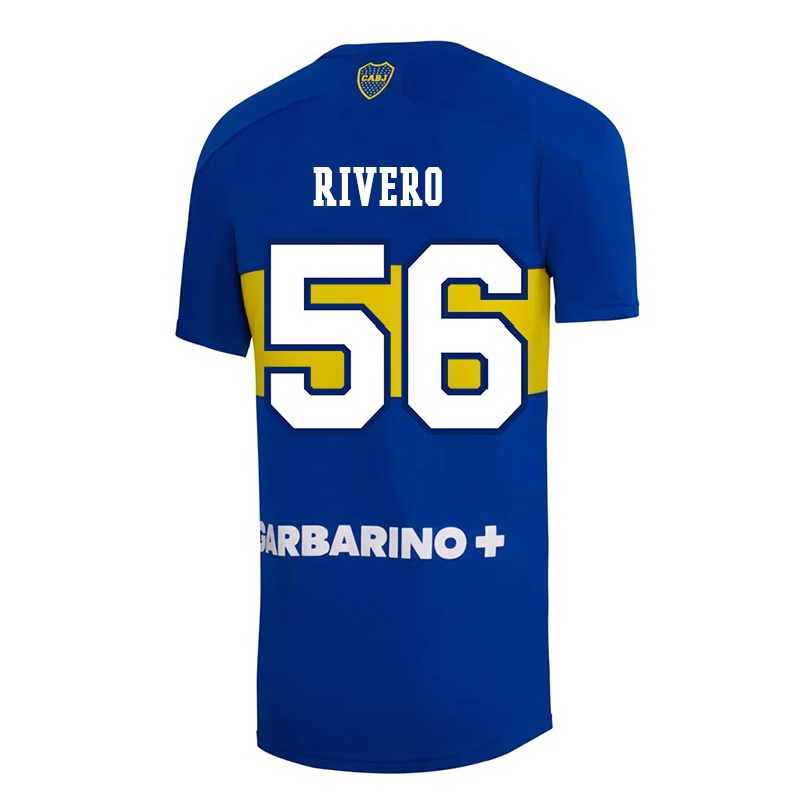 Niño Fútbol Camiseta Simon Rivero #56 Azul Real 1ª Equipación 2021/22 La Camisa Chile