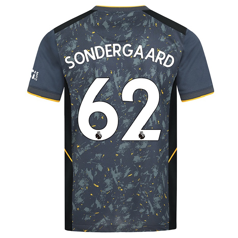 Niño Fútbol Camiseta Andreas Sondergaard #62 Gris 2ª Equipación 2021/22 Camisa Chile