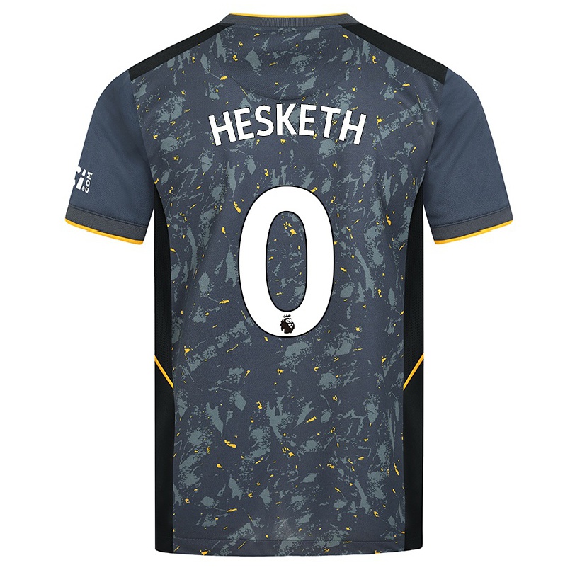Niño Fútbol Camiseta Owen Hesketh #0 Gris 2ª Equipación 2021/22 Camisa Chile