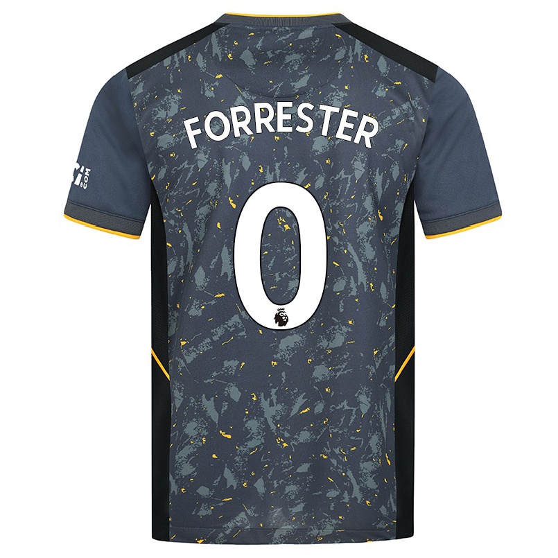 Niño Fútbol Camiseta Jaden Forrester #0 Gris 2ª Equipación 2021/22 Camisa Chile