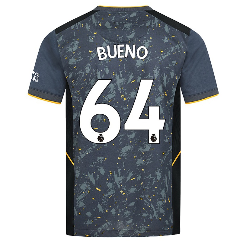 Niño Fútbol Camiseta Hugo Bueno #64 Gris 2ª Equipación 2021/22 Camisa Chile