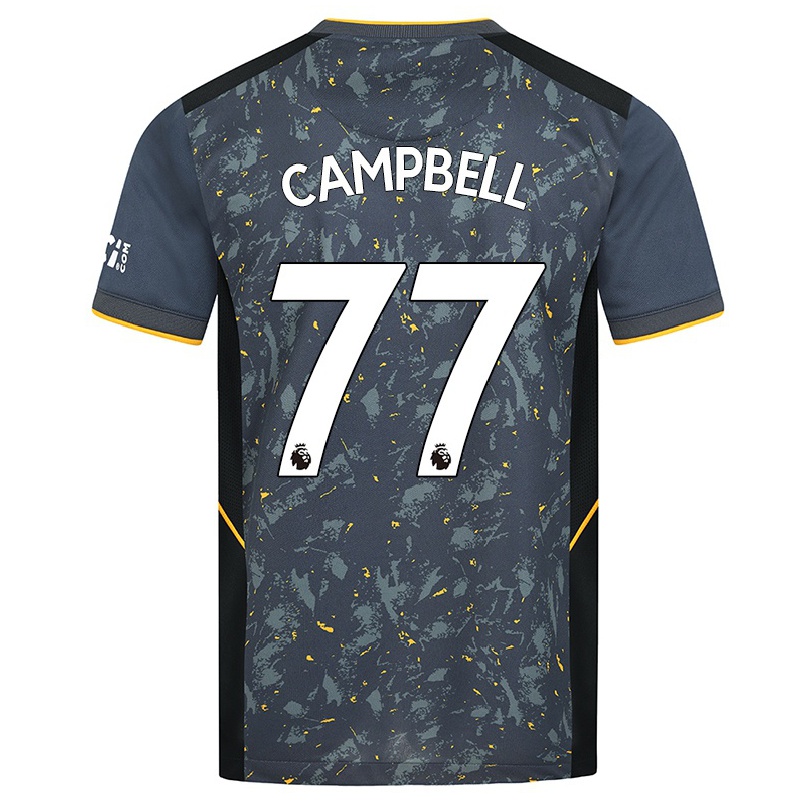 Niño Fútbol Camiseta Chem Campbell #77 Gris 2ª Equipación 2021/22 Camisa Chile