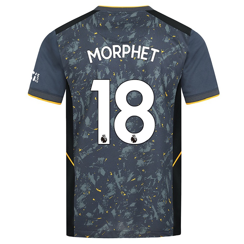 Niño Fútbol Camiseta Anna Morphet #18 Gris 2ª Equipación 2021/22 Camisa Chile