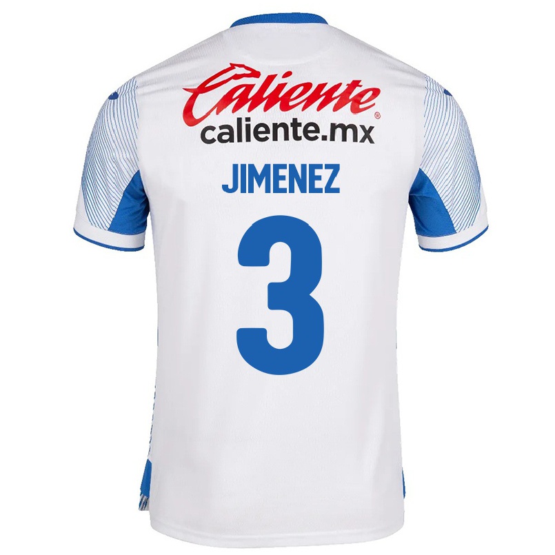 Niño Fútbol Camiseta Jaiber Jimenez #3 Blanco 2ª Equipación 2021/22 Camisa Chile