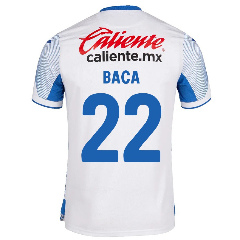 Niño Fútbol Camiseta Rafael Baca #22 Blanco 2ª Equipación 2021/22 Camisa Chile