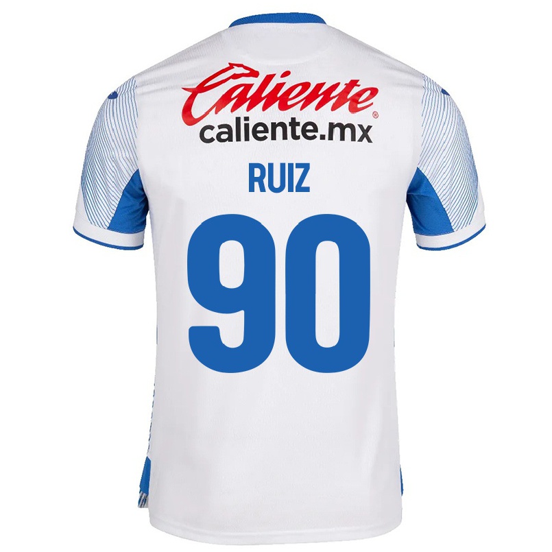 Niño Fútbol Camiseta Marco Ruiz #90 Blanco 2ª Equipación 2021/22 Camisa Chile