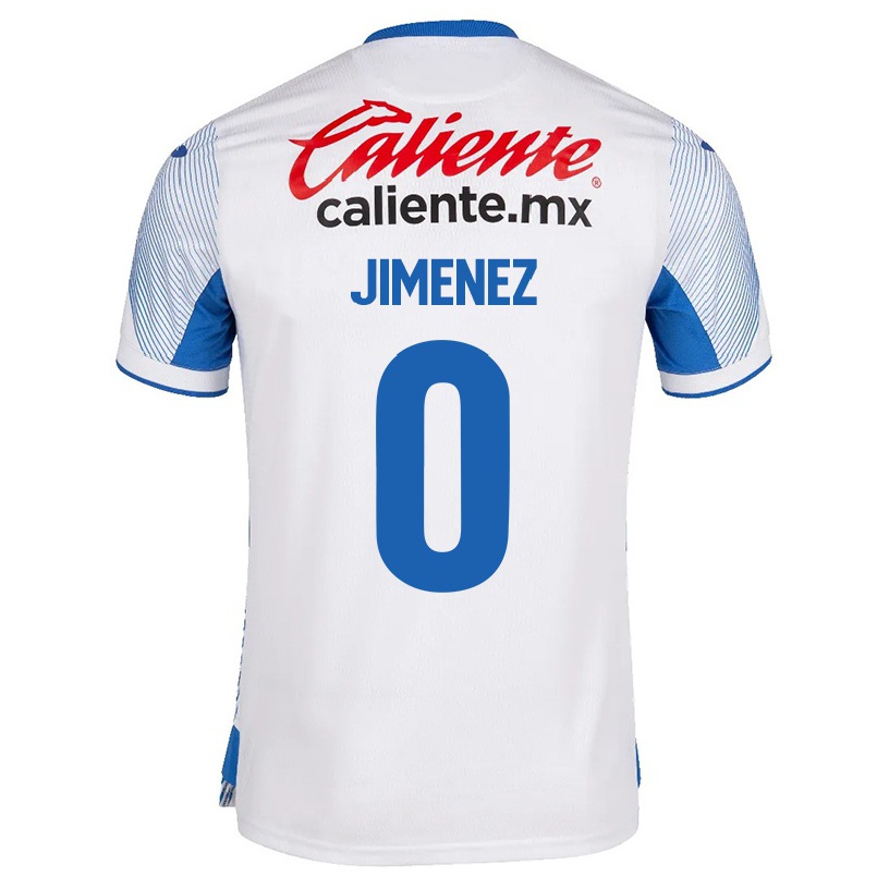 Niño Fútbol Camiseta Cristian Jimenez #0 Blanco 2ª Equipación 2021/22 Camisa Chile