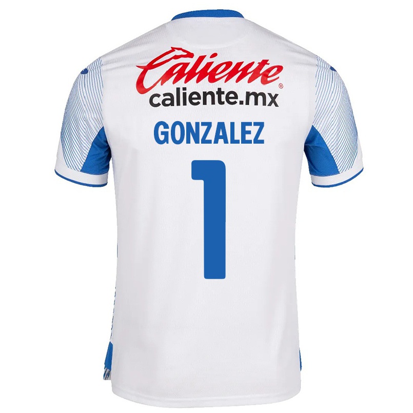 Niño Fútbol Camiseta Itzayana Gonzalez #1 Blanco 2ª Equipación 2021/22 Camisa Chile