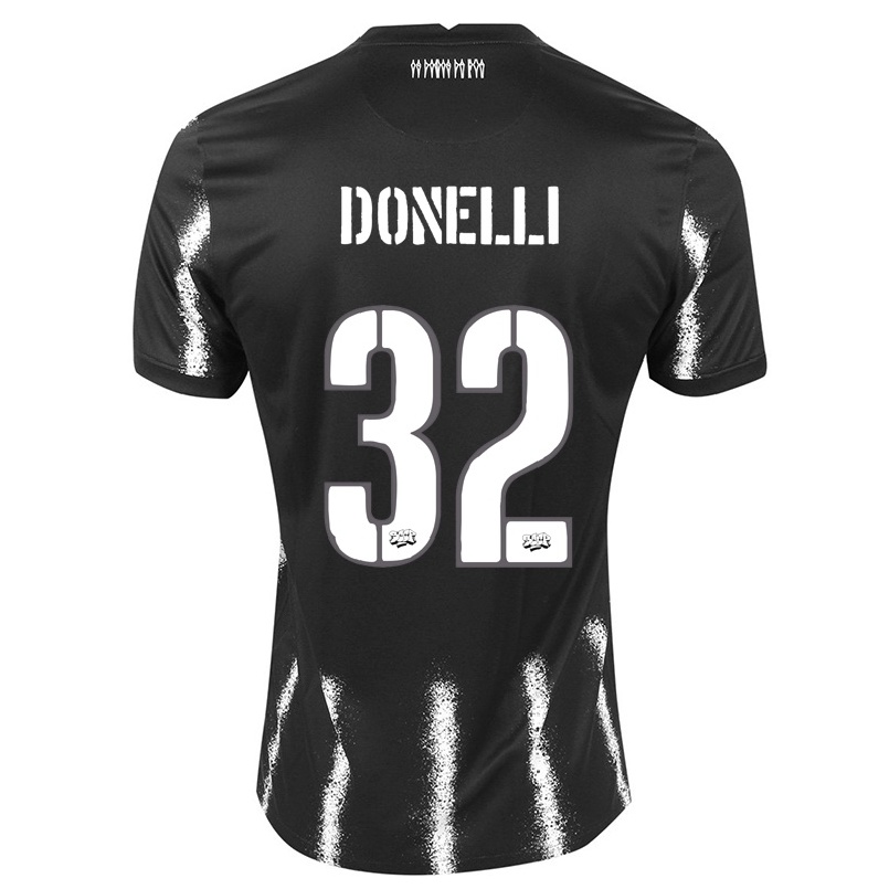 Niño Fútbol Camiseta Matheus Donelli #32 Negro 2ª Equipación 2021/22 Camisa Chile