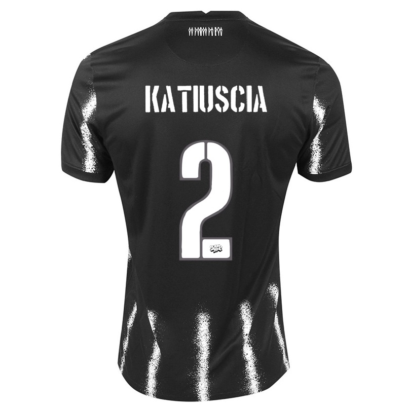 Niño Fútbol Camiseta Katiuscia #2 Negro 2ª Equipación 2021/22 Camisa Chile