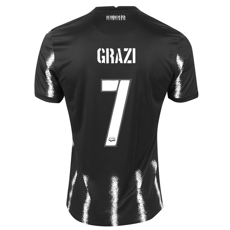 Niño Fútbol Camiseta Grazi #7 Negro 2ª Equipación 2021/22 Camisa Chile