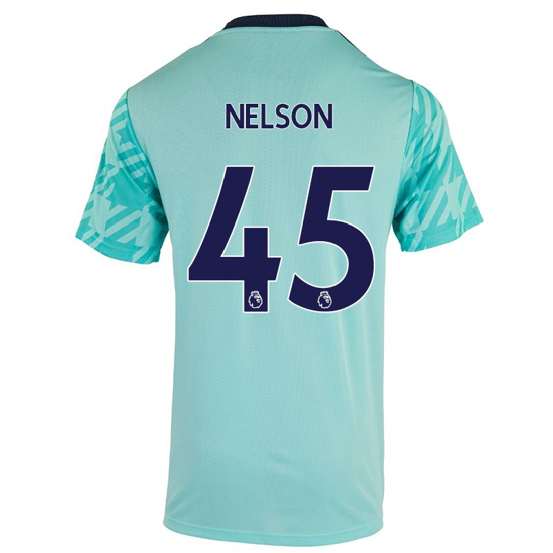 Niño Fútbol Camiseta Benjamin Harvey Nelson #45 Verde Claro 2ª Equipación 2021/22 La Camisa Chile